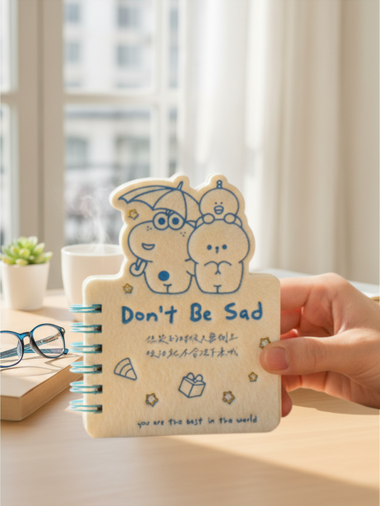 Plush Character Spiral Bound Memo Notepad