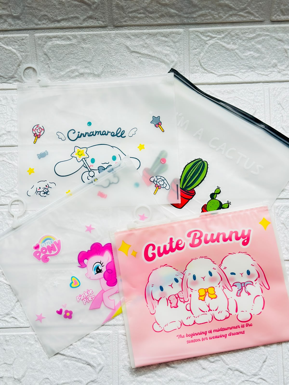 Printed zipper pouch