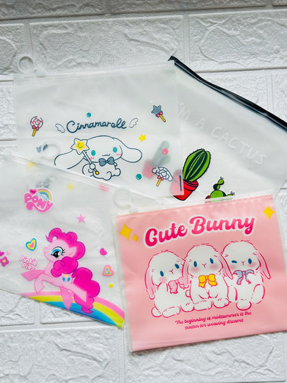 Printed zipper pouch
