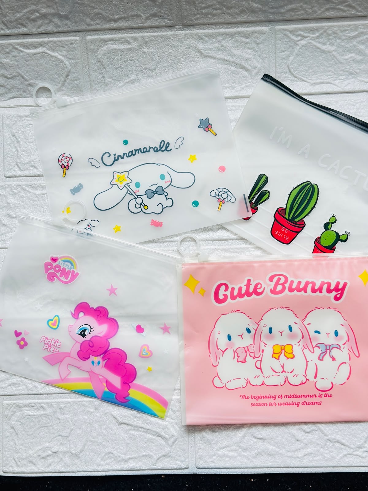 Printed zipper pouch