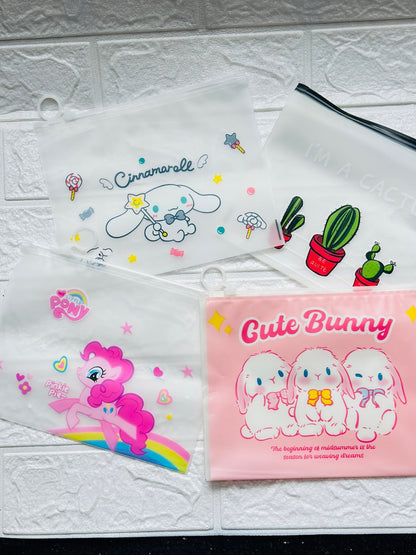 Printed zipper pouch