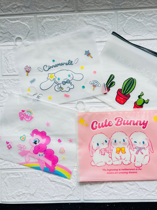 Printed zipper pouch