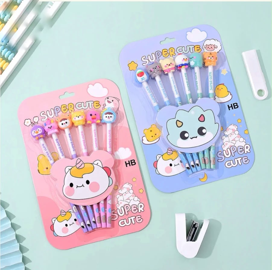 Super cute pencil with erasers