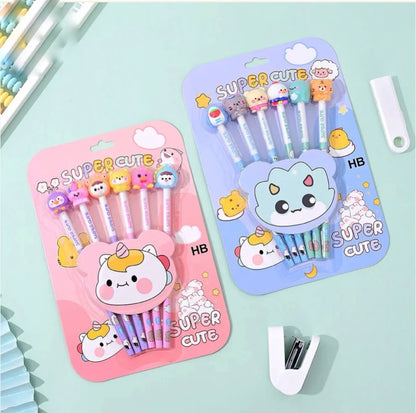 Super cute pencil with erasers