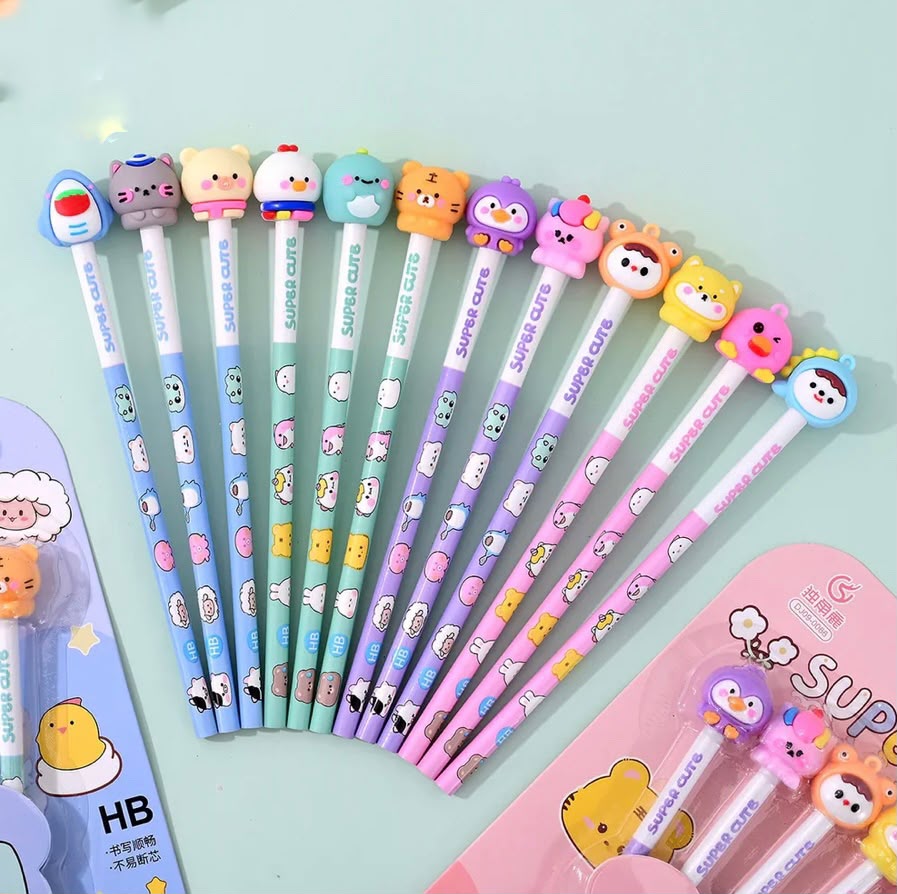 Super cute pencil with erasers