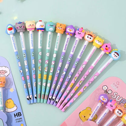 Super cute pencil with erasers