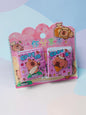 Miso station capybara themed mini notebook set with two pocket journals featuring cute food illustrations
