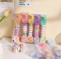Miso station decorative washi tape set with pastel dispensers and cute illustrated patterns for scrapbooking