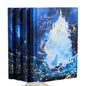 Miso station Whisper of the Forest hardcover journal with deep blue fantasy landscape, castle, and gold-foil details.