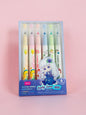 Miso station Fruity Sweet Miki metallic glitter highlighter set of six vibrant markers with cute anime character art