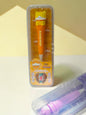 Miso station T-Brite KikiClean orange cat-themed children's toothbrush with a protective travel case