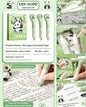 Miso station 3-pack panda-themed pen-style correction tape with soft silicone grips for precise, smooth application.