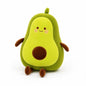 Miso station soft plush avocado stuffed animal with a smiling face and rosy cheeks in vibrant green and brown.