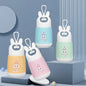 Miso station portable rabbit water cups in pastel yellow, pink, blue, and green with cute ear-shaped carry handles.