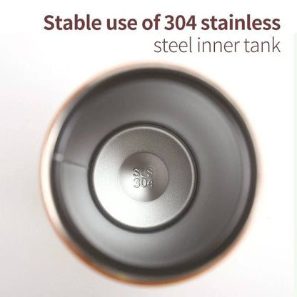 Miso station insulated travel tumbler featuring a durable 304 stainless steel interior tank for hot or cold drinks