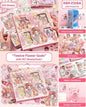 Miso station Twelve Flower Gods PET sticker set with 100 sheets of vibrant floral deity illustrations for crafts