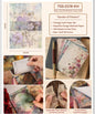 Miso station Garden of Flowers vintage craft paper set featuring floral motifs and ephemera for scrapbooking