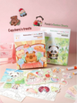 Miso station water colouring books featuring Capybara and Panda themes with reusable pages and a water pen.